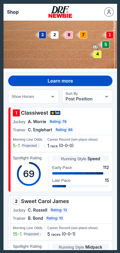 Newbie Horse Racing